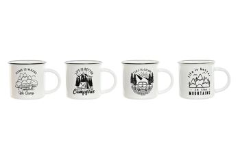 Mug Porcelaine 9,4X8,7X8 340Ml Camping 4 Assortiment. PC213012 1