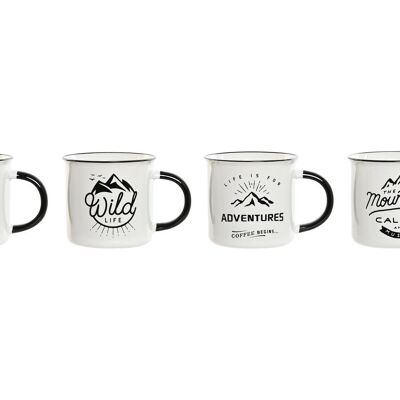 Mug Porcelana 9,4X8,7X8 340Ml Camping 4 Surt. PC213013