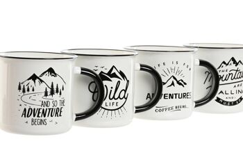 Mug Porcelaine 9,4X8,7X8 340Ml Camping 4 Assortiment. PC213013 2