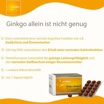 proSan Ginkgo + Oméga-3 (90 gélules) 2