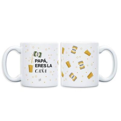 Kit Mug + Chaussettes "Papa tu es la canne" taille 42-46
