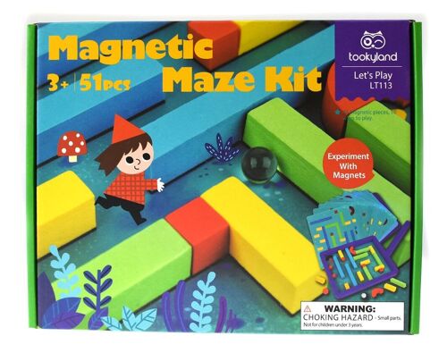 Magnetic puzzle maze