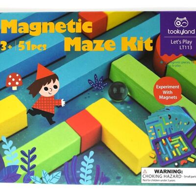 Magnetic puzzle maze