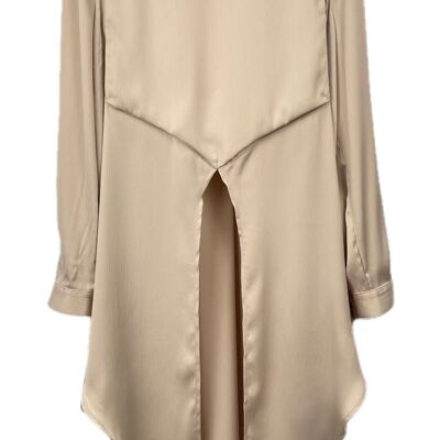 BLOUSE TOSS TAUPE