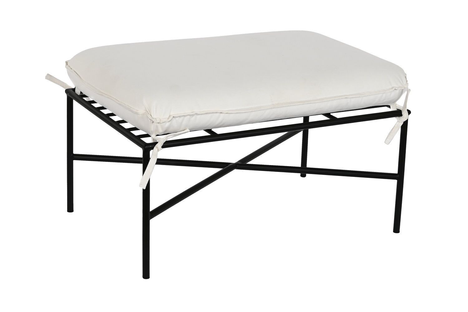 METAL POLYESTER FOOTREST 70X45X43 BLACK MB209865