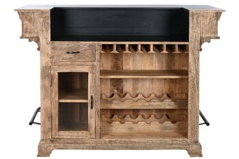 Poignée en métal pour meuble de bar 152x61x107 barre naturelle MB208951 10