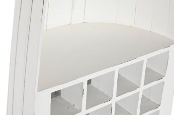 CAOBILLA MOBILIER DE BAR 55X35X195 BLANC CASSÉ MB211300 3