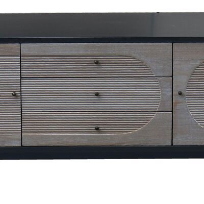 WOODEN TV STAND 120X50X58 BLACK MB204971