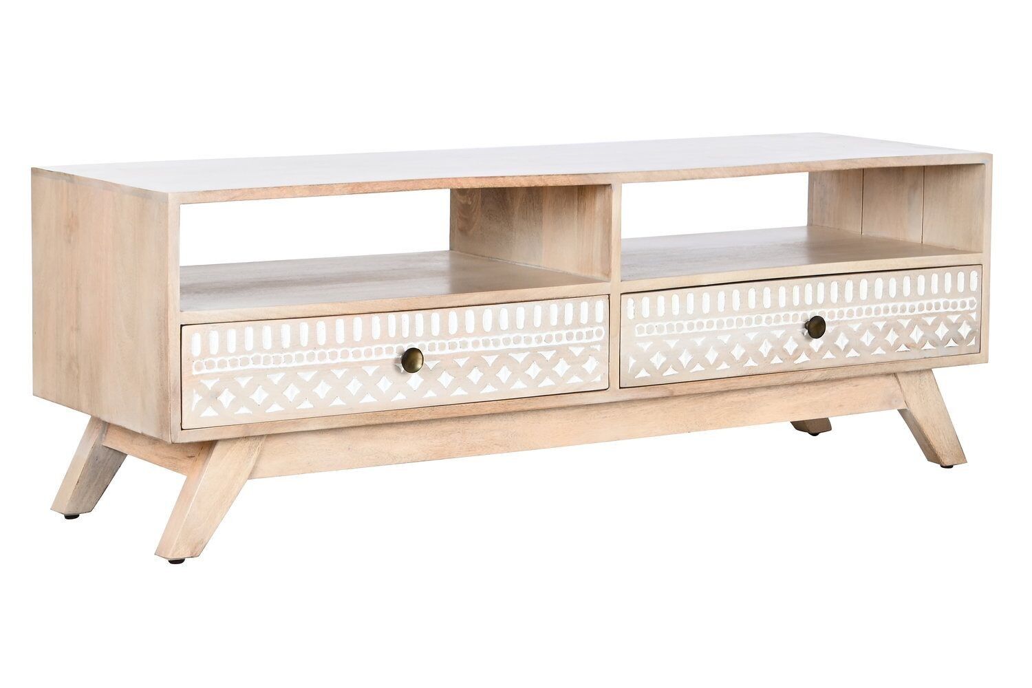 POIGNÉE DE MEUBLE TV 130X40X45 BORD BLANC MB207571