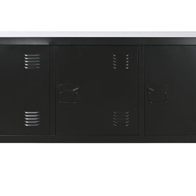 MUEBLE TV METAL 120X40X58 24,00 TAQUILLA NEGRO MB210811