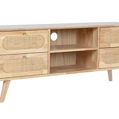 MUEBLE TV RUBBERWOOD RATAN 120X30X48 NATURAL MB208078