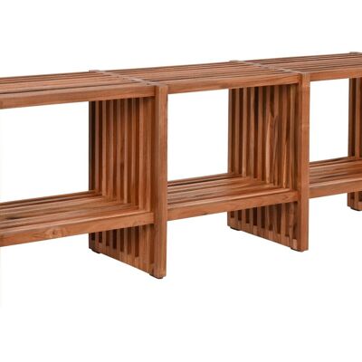 Mobile TV in teak 130X30X45 Naturale MB211302