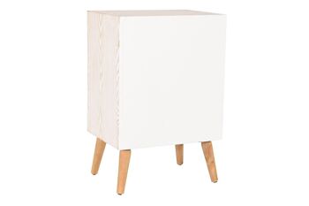 TABLE DE NUIT SAPIN COTON 48X35X72 BLANC MB201938 7