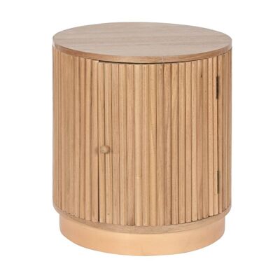 PAULOWNIA MDF-NACHTTISCH 43X43X48 TÜR MB210692