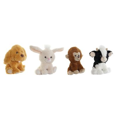 PELUCHE POLYESTER 10X7X20 ANIMAUX 6 ASSORTIMENTS. PE207454