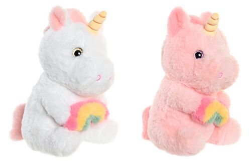 Peluche Poliester 13X13X25 Unicornio 2 Surt. PE205905