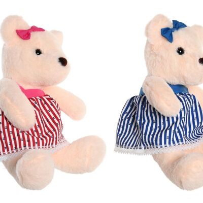 PELUCHE POLYESTER 13X13X30 OURS 2 ASSORTIS. PE205903