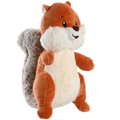 PELUCHE POLIESTERE 15X15X23 SCOIATTOLO MARRONE PE205610