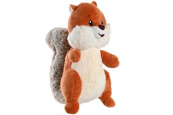 PELUCHE POLYESTER 15X15X23 ECUREUIL MARRON PE205610 1