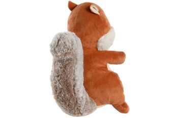 PELUCHE POLYESTER 15X15X23 ECUREUIL MARRON PE205610 3