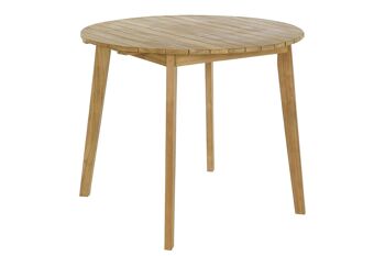 SET DE TABLE 5 CORDE TECK 100X100X76 55X60X90 NATUREL MB204124 6