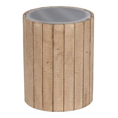 SIDE TABLE FIR MDF 36X36X45 NATURAL MB209224