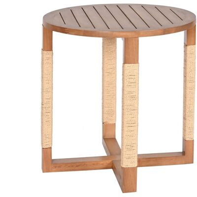 TABLE D'APPOINT MDF SAPIN 48X48X50,5 NATUREL MB209210