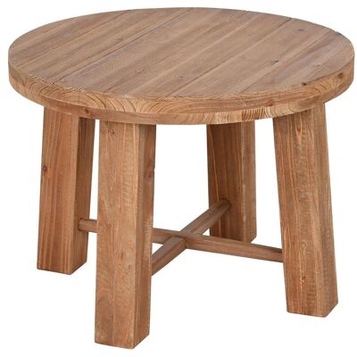 SIDE TABLE FIR MDF 60X60X45 BROWN TABLE MB209182