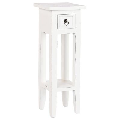 Table d'appoint Caobilla 25x25x67 blanc MB211295