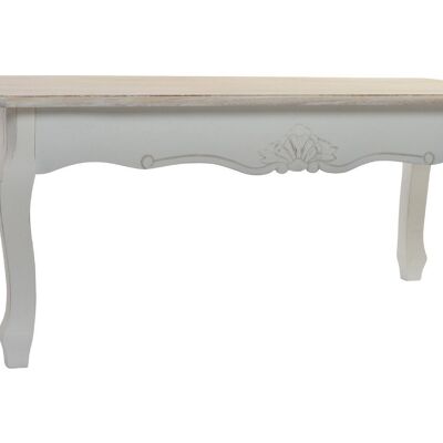WOODEN SIDE TABLE 120X60X50 NATURAL WHITE MB146705