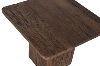 Table d'appoint en bois recyclé 41x41x50 marron MB212650 3