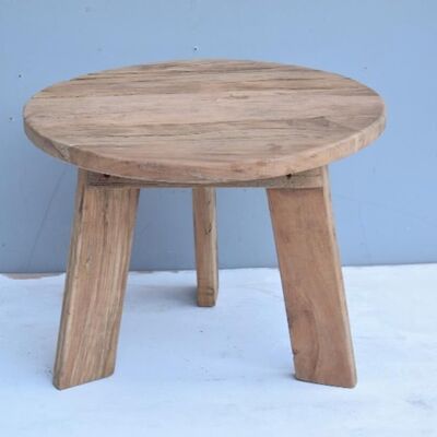 RECYCLED WOOD AUXILIARY TABLE 60X60X45 MB212648