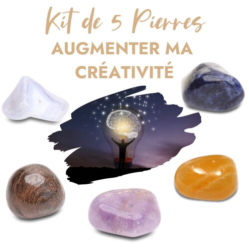 Kit de 5 pierres “Augmenter ma Créativité” 