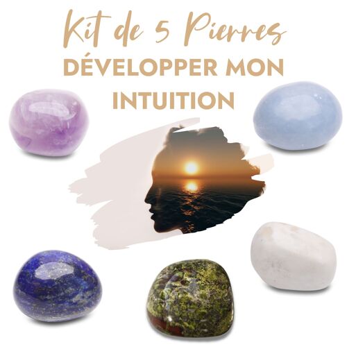 Kit de 5 pierres “Développer mon Intuition”
