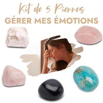 Kit de 5 pierres “Gérer mes émotions” 1