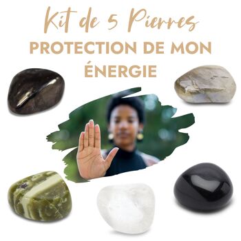 Kit de 5 pierres “Protection de mon énergie” 1
