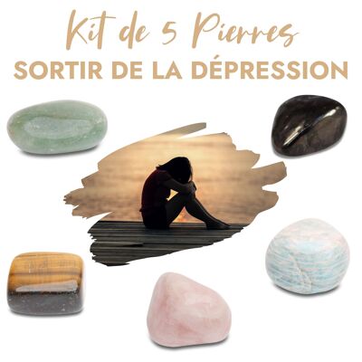 Set mit 5 Steinen „Raus aus der Depression“