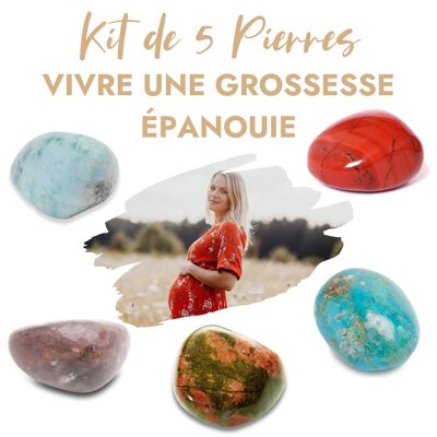 Kit de 5 piedras “Vivir un embarazo realizado”