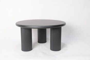 TABLE AUXILIAIRE EN MÉTAL 75X75X40 NOIR MB213034