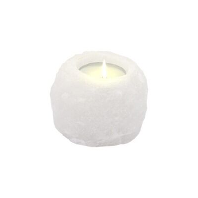 Himalaya Salt Dreams Tealight holder Rock White, 46701, approx. 400 gr