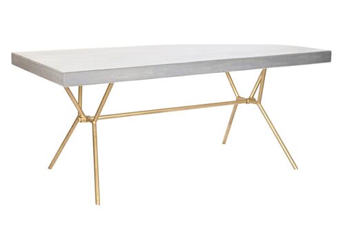 Mesa Comedor Mango Laton 180X90X76 Rombo Blanco MB200454