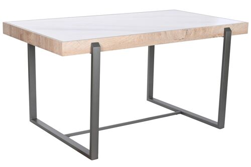 MESA COMEDOR METAL PIEDRA SINTERIZADA 150X85X75 MB208956