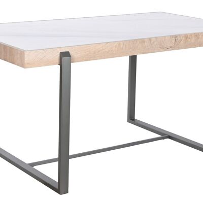 MESA COMEDOR METAL PIEDRA SINTERIZADA 150X85X75 MB208956