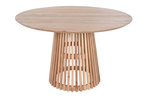 Mesa Redonda Comedor Mindi 120X120X75 Natural MB210699