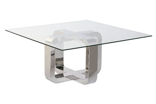 Mesa Centro Acero Cristal Templado 100X100X45 MB202975