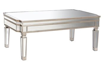 TABLE BASSE MIROIR MDF 108X61X44 ARGENT MB209810 1