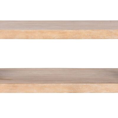 Mesa Centro Madera Maciza 120X58X45 Natural MB213726