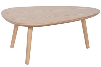 Table Centrale en Bois de Pin 80X56X33 6.50 Naturel MB212106 1