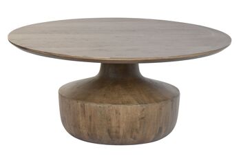 TABLE BASSE MANGUE 90X90X40 MARRON MB201484 1