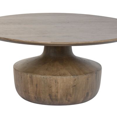 COFFEE TABLE MANGO 90X90X40 BROWN MB201484